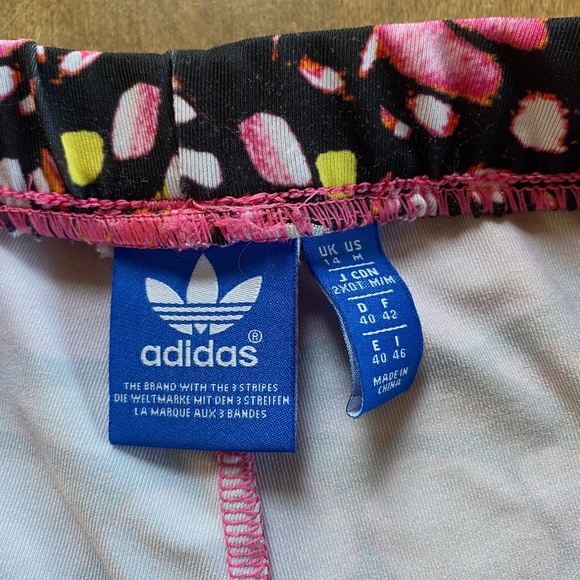 Adidas Butterly Print Leggings Size M - Picture 3 of 4
